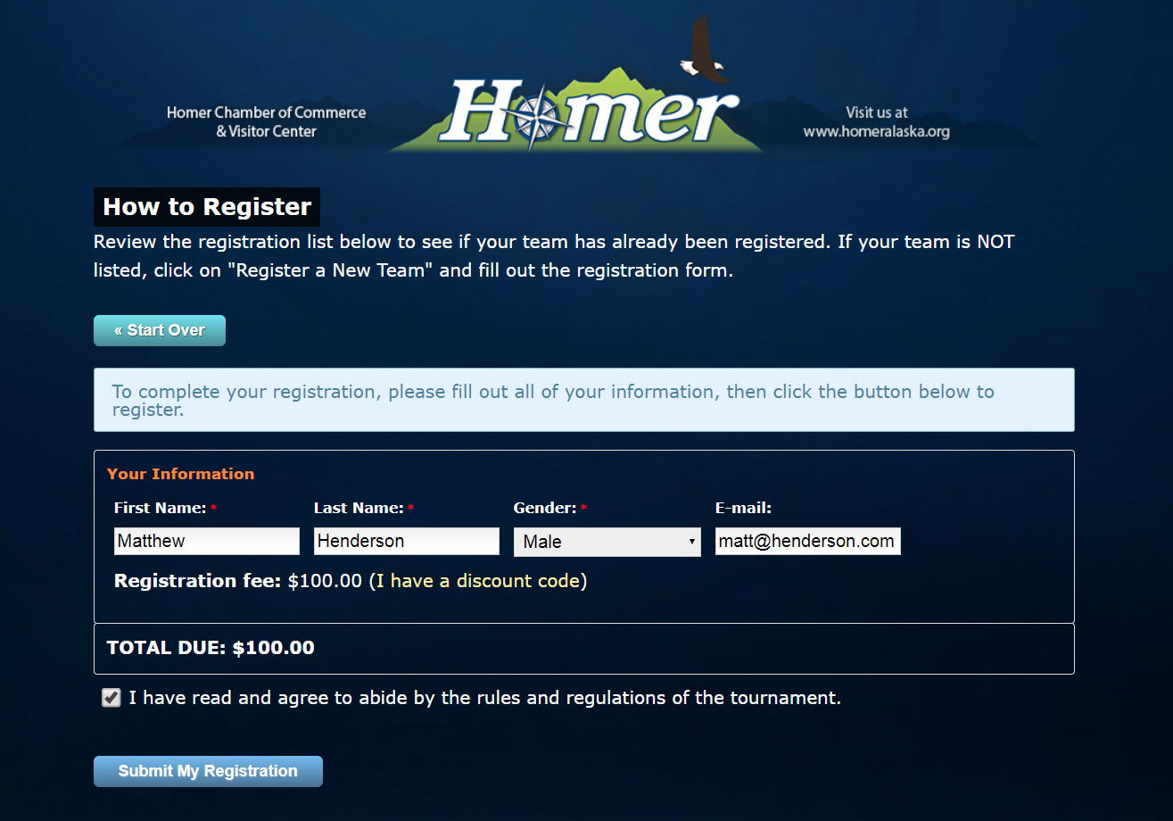 Registration Kiosk Mode