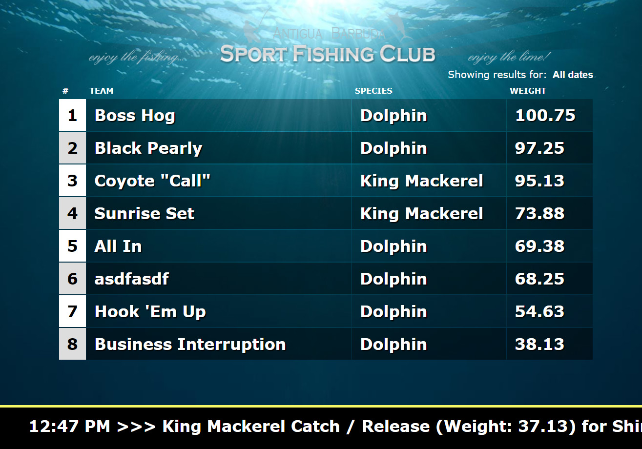 Fishing Tournament Software for Real-Time Scoring – Web Pro Tournament  Manager