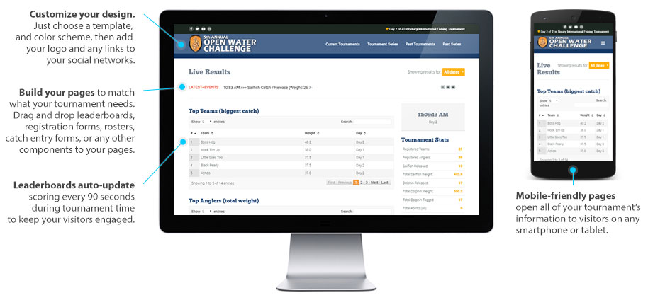 Fishing Tournament Software for Real-Time Scoring – Web Pro Tournament  Manager